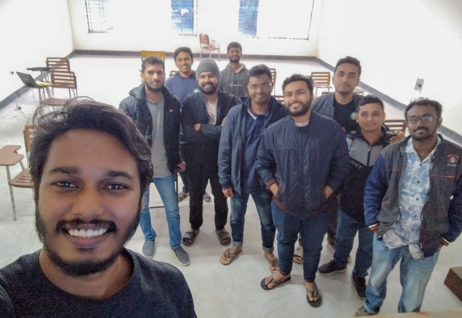 Trainers and final-year Civil Engineering students after an on-campus GIS training session at DUET